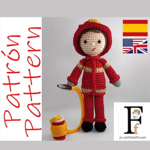 Wzór amigurumi strażaka