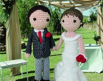新郎新婦 あみぐるみ ウェディング 新郎新婦のあみぐるみウェディング - 新郎新婦のあみぐるみ