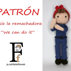 Rosie the Riveter amigurumi pattern - in Spanish - We can do it