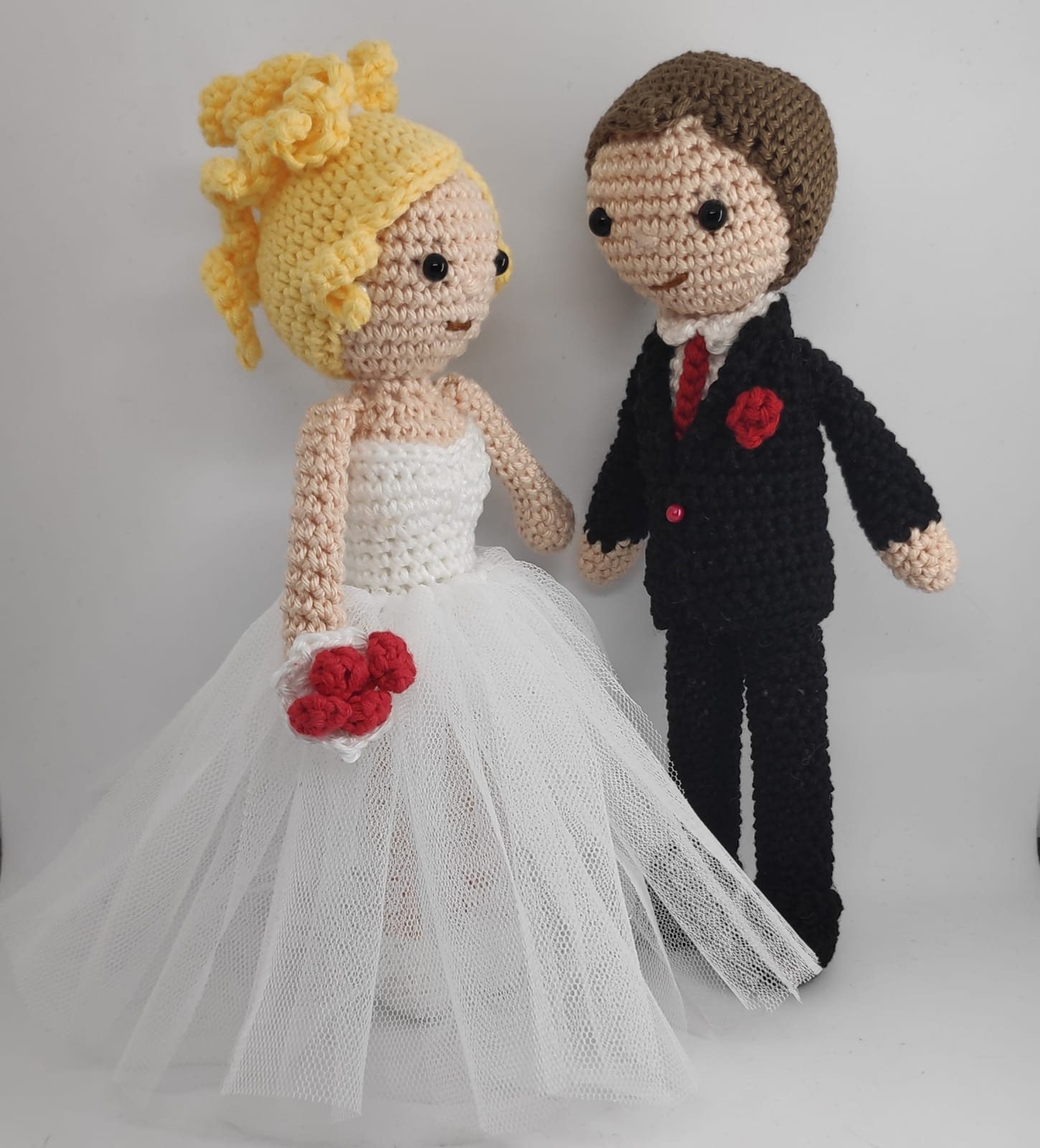 新郎新婦のあみぐるみウェディング - 新郎新婦のあみぐるみ