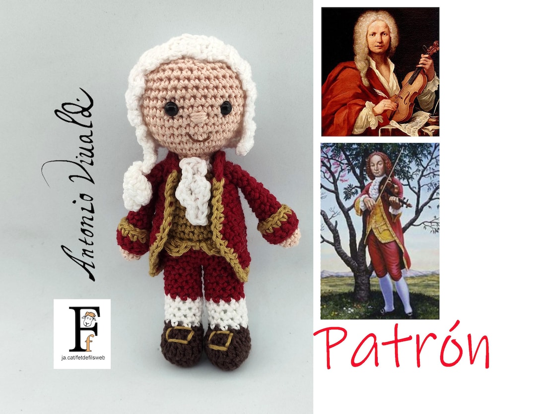 Antonio Vivaldi Amigurumi Pattern - Etsy