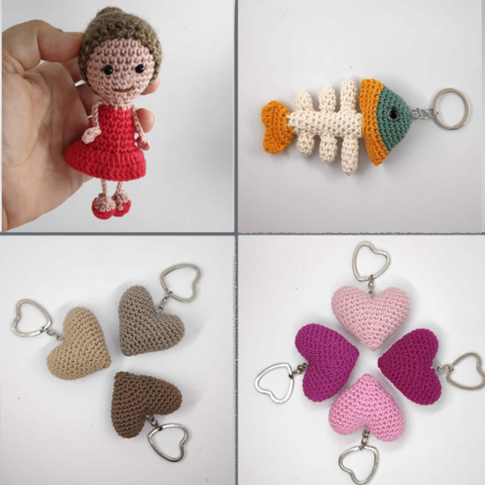 Amigurumi Keychains Key Chain Etsy