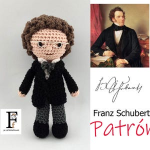 Patrón amigurumi Franz Schubert