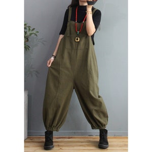 Loose fitting cotton dungarees Clearance