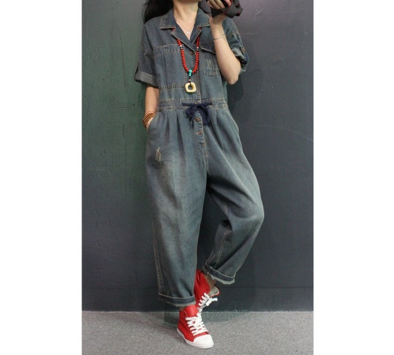 loose fit dungarees