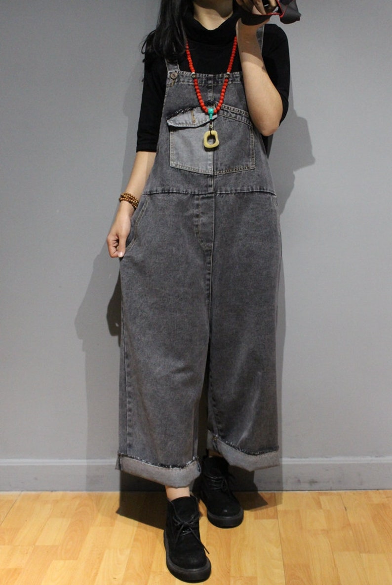 Loose Overalls,Summer Overalls,Overalls For Women Womens Loose Fitting Comfortable Jeans Overalls With Pockets,Casual Overalls Loose Pants