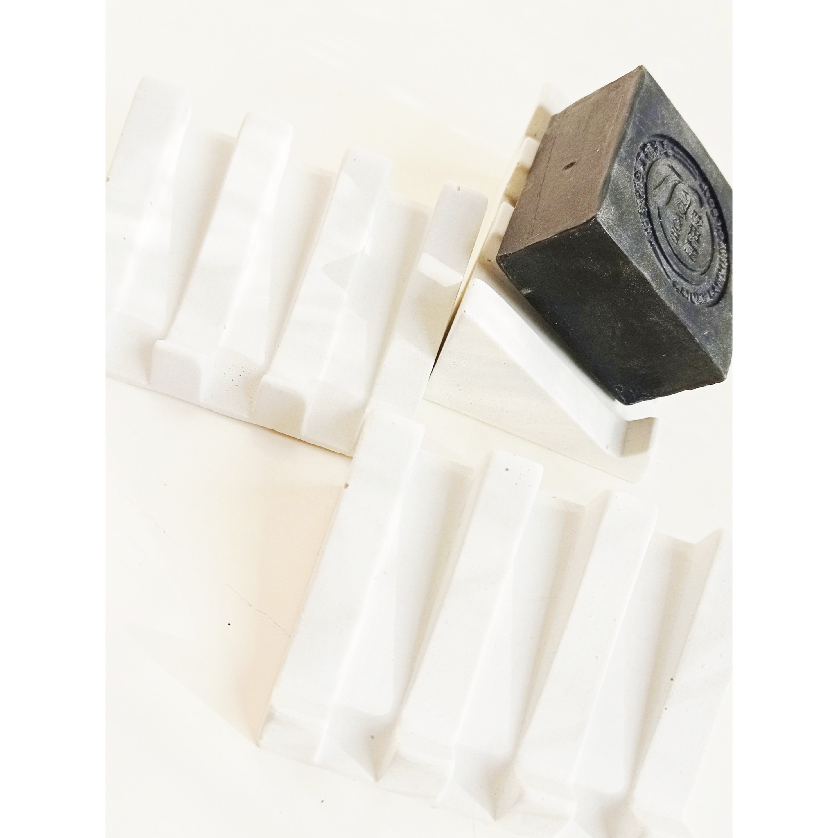 Porte-Savon en Béton Blanc