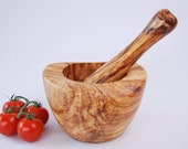 Olive Wood Pestle Mortar