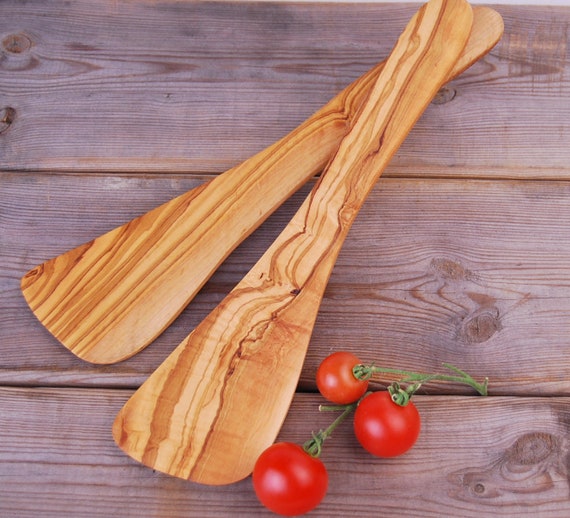 Spatule en Bois Olivier Palette cuisine 30 cm -  France