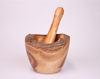 Olive Wood Pestle & Mortar