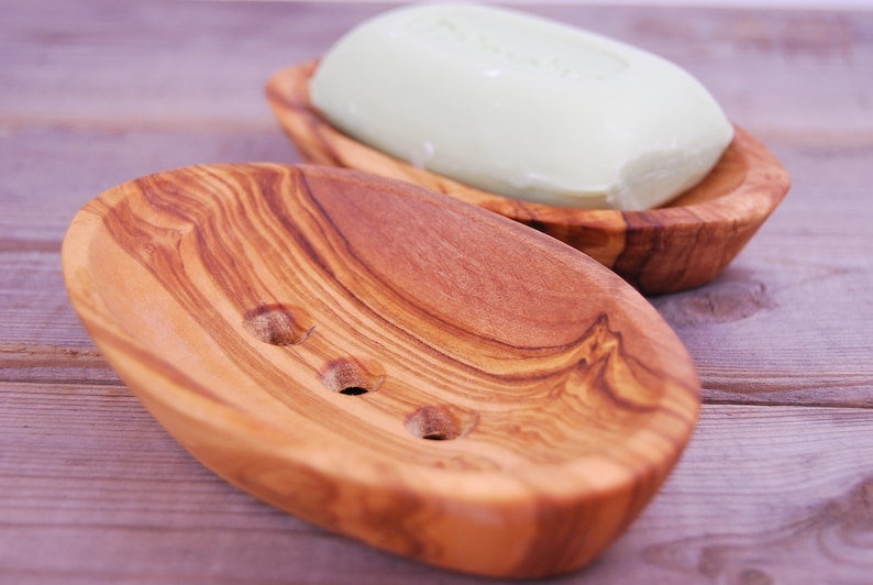 Soap Dish Small Made of Olive Wood Etsy