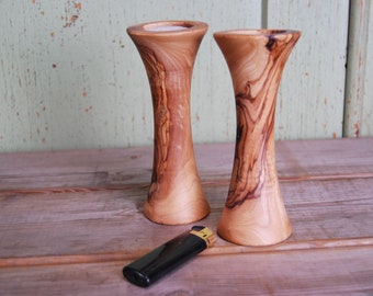 Olive Wood Tealight Holders