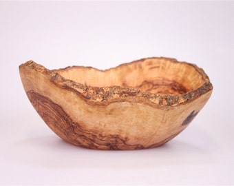 Olive Wood Salad Bowl 30cm ** WOOD UNIQUE**