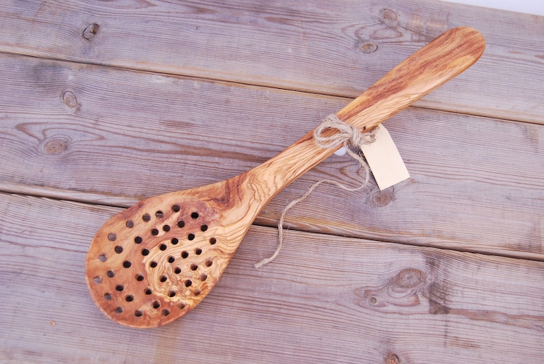 Fry Skimmers in olive wood 30cm image 2