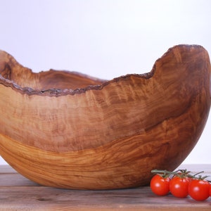 XXL big  Olive Wood Salad Bowl  _ WOOD UNIQUE