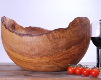 XXL big  Olive Wood Salad Bowl  _ WOOD UNIQUE