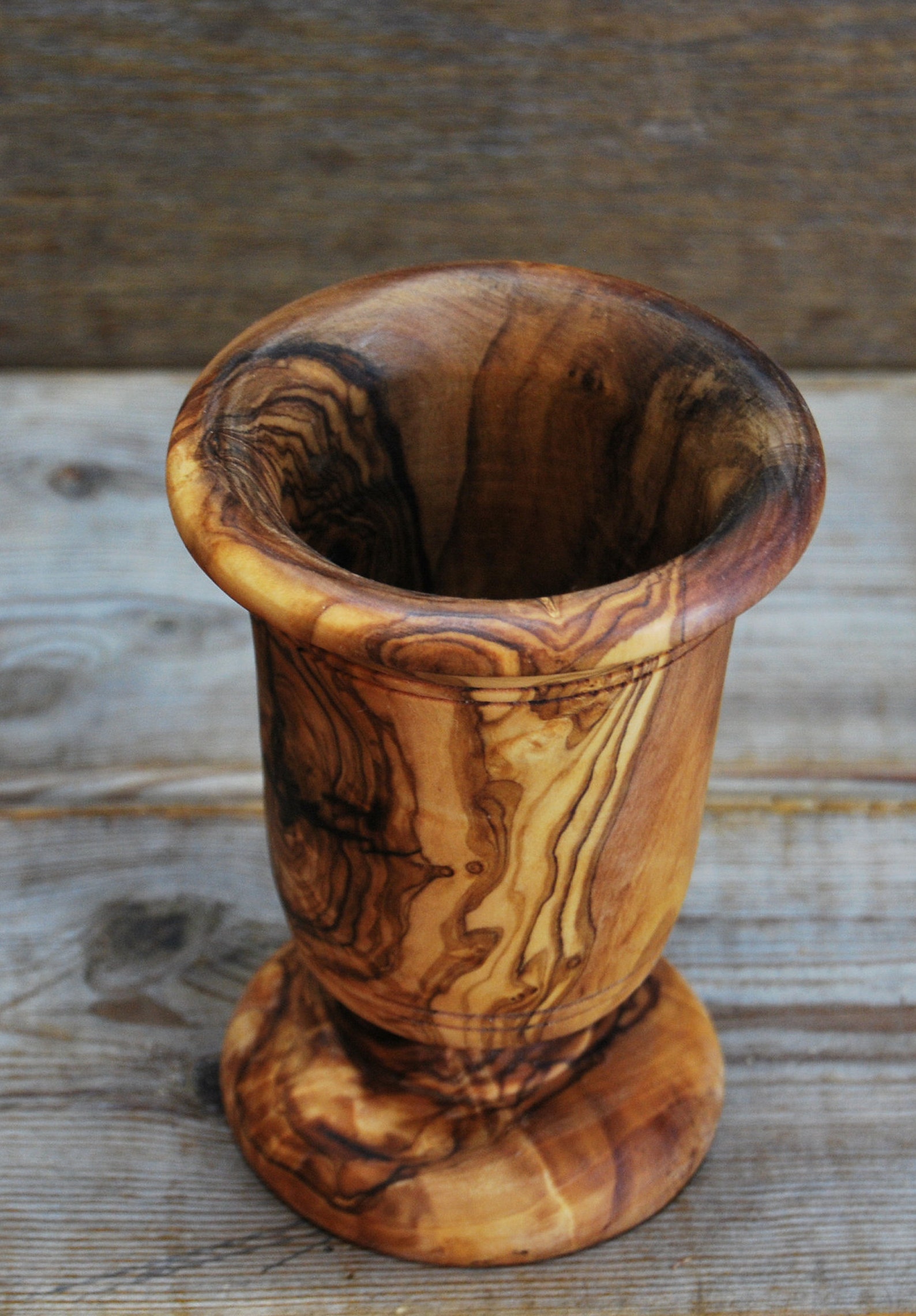 Olive Wood Cup Etsy