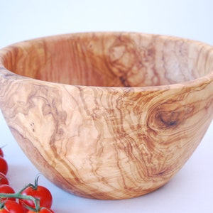 BIG  Olive Wood Salad Bowl 25 cm _ WOOD UNIQUE