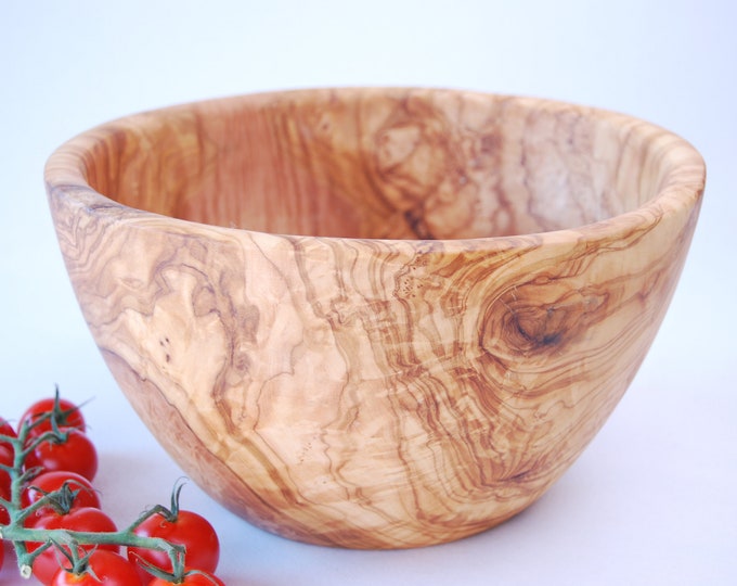 BIG Olive Wood Salad Bowl 25 Cm _ WOOD UNIQUE Etsy