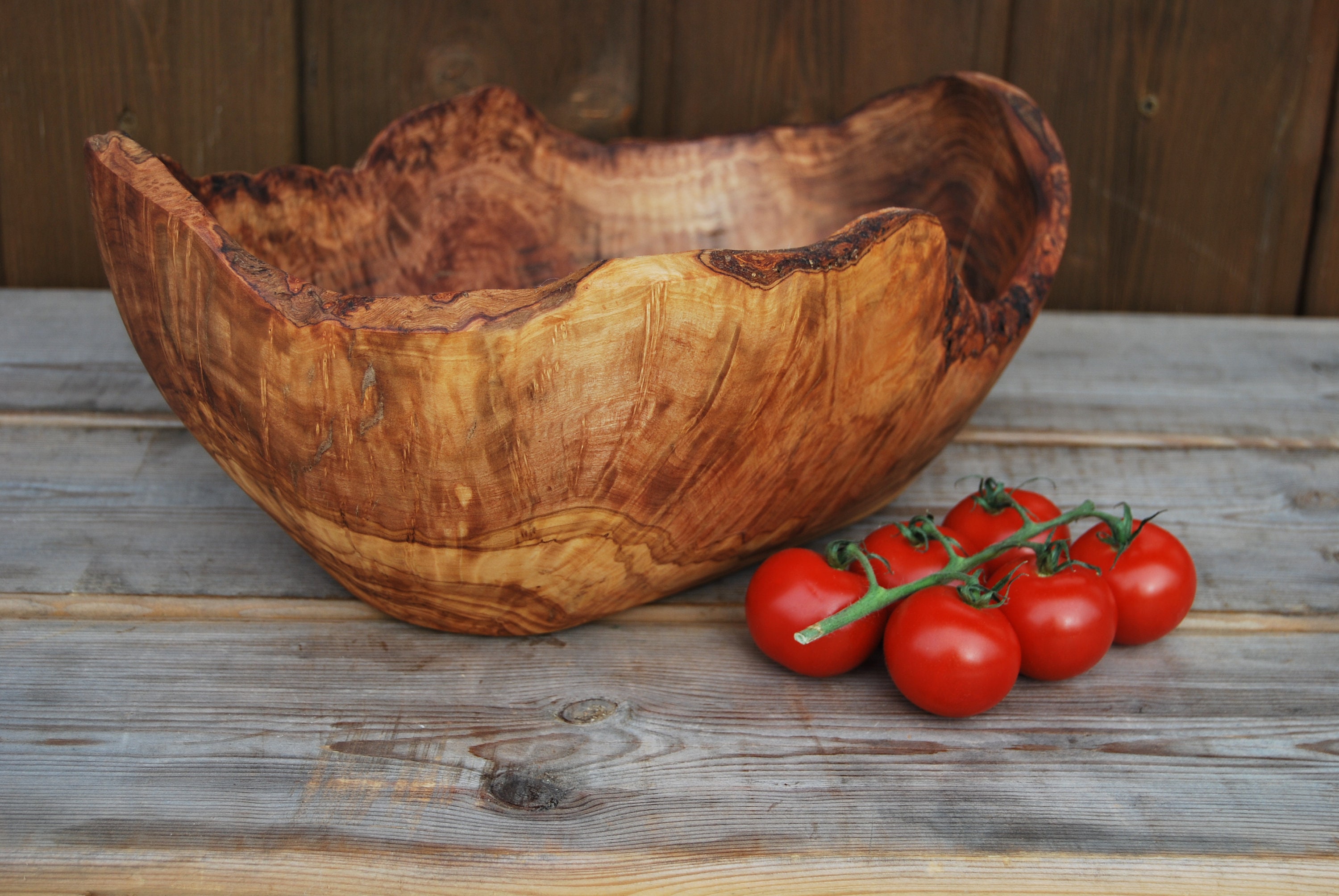 Olive Wood Salad Bowl 30cm WOOD UNIQUE Etsy