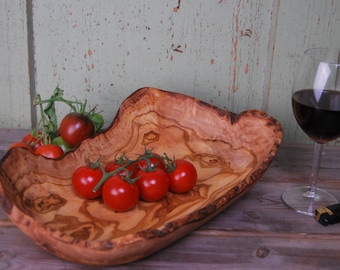 Olive Wood Salad Bowl 30cm ** WOOD UNIQUE**