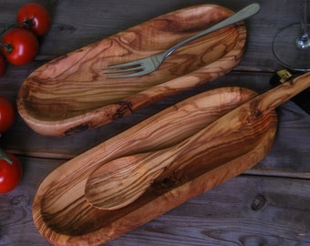 Olive Wood Salad Bowl ** WOOD UNIQUE**