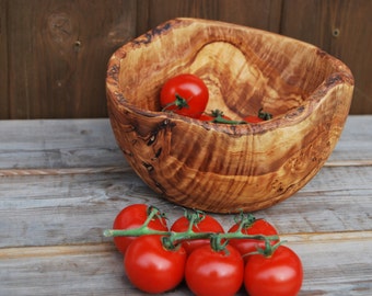 Olive Wood Salad Bowl ** WOOD UNIQUE**