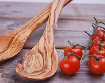 Kochlöffel, Holzlöffel aus Olivenholz  -  30cm