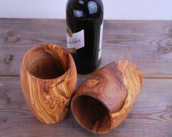Olive wood,  Cup
