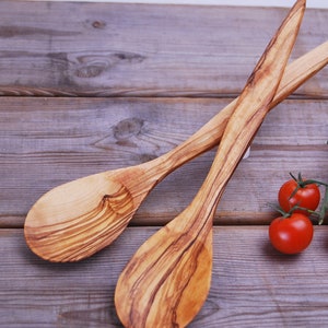 Cooking Spoon in olive wood 30cm