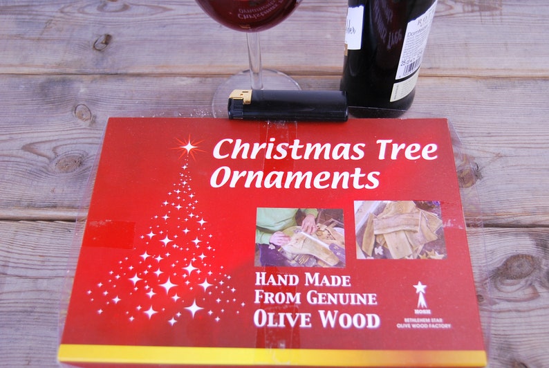 LOT de 24 Ornements Noël en bois olivier image 4