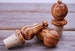 3 Cork -Stoppers olive wood bottle stoppers 