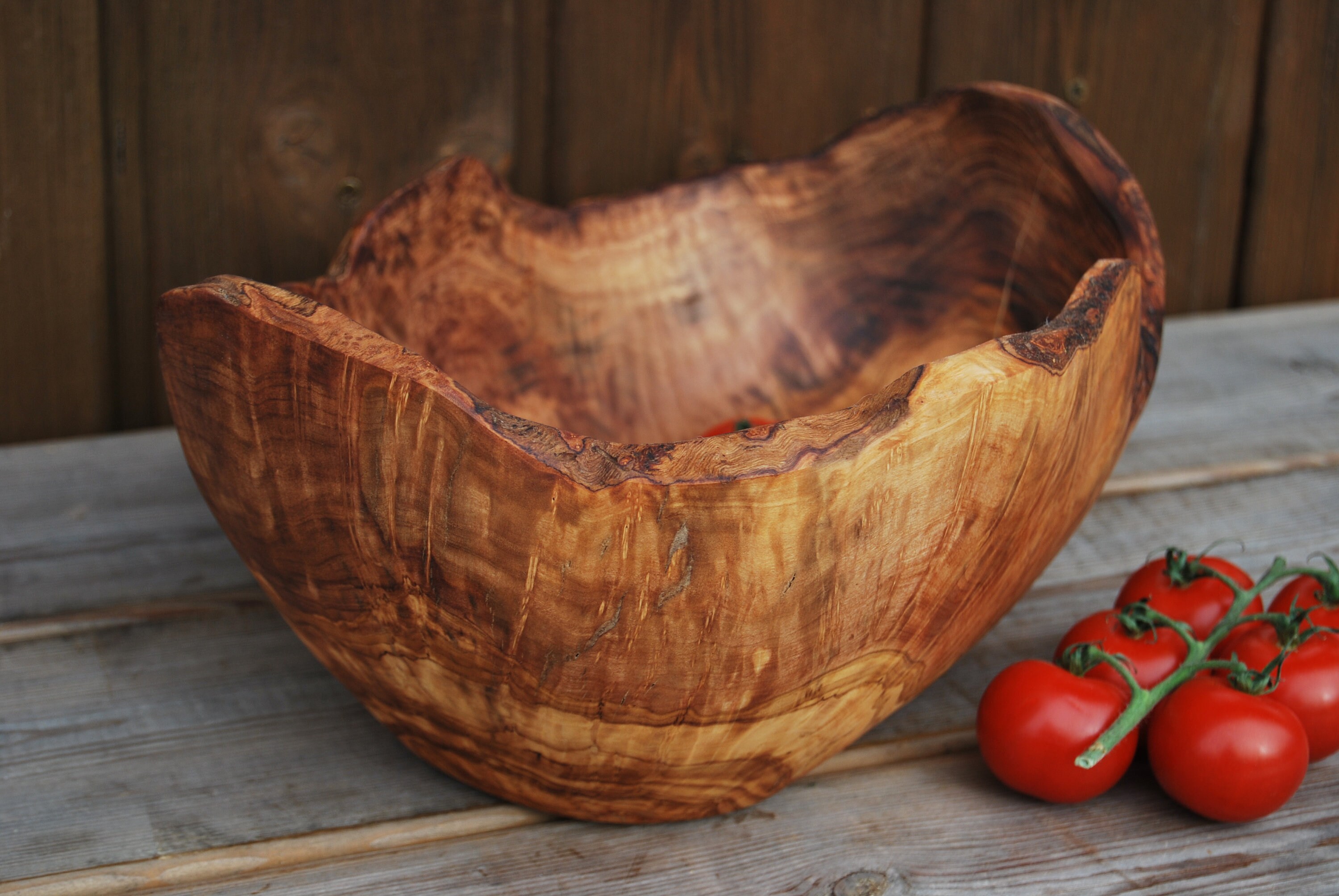 Olive Wood Salad Bowl 30cm WOOD UNIQUE Etsy