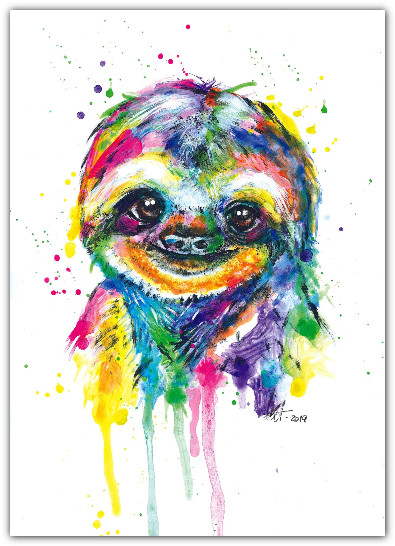 FAULTIER Art Print Kunstdruck von handgemaltem Original | Etsy