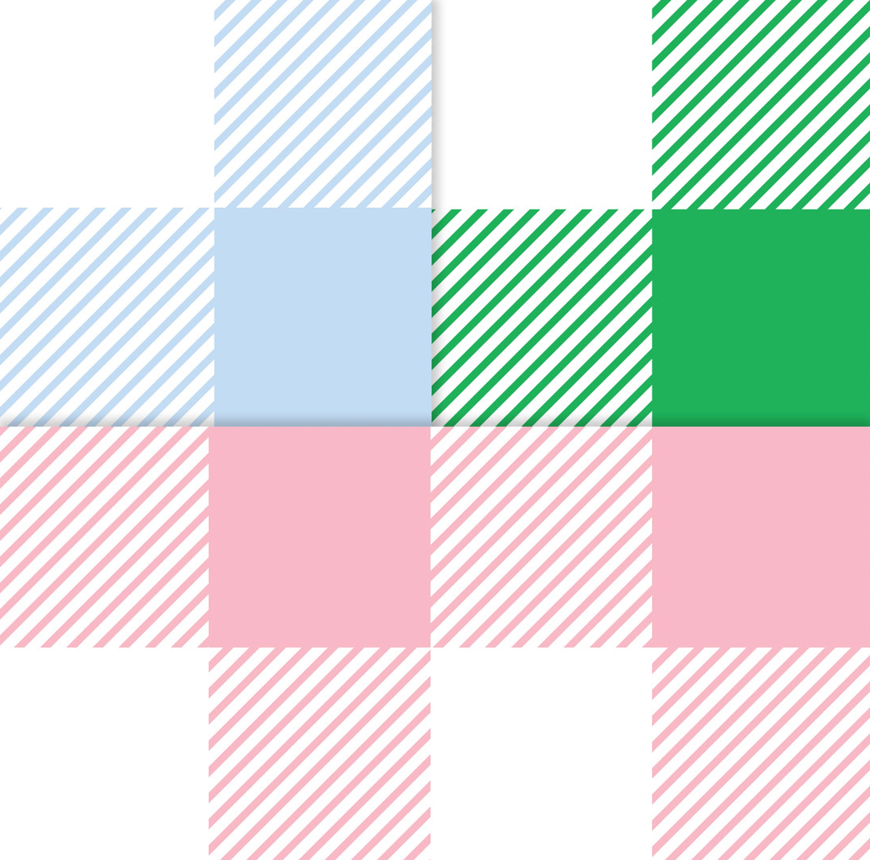 Spring Pastel Plaid Digital Papers - Easter Color Plaid Pattern ...