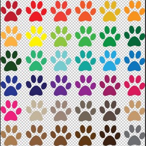 animal paw prints vector art