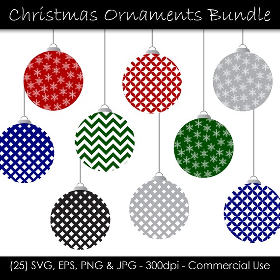 Download Christmas Ornament Svg Bundle Christmas Ornament Clip Art Etsy