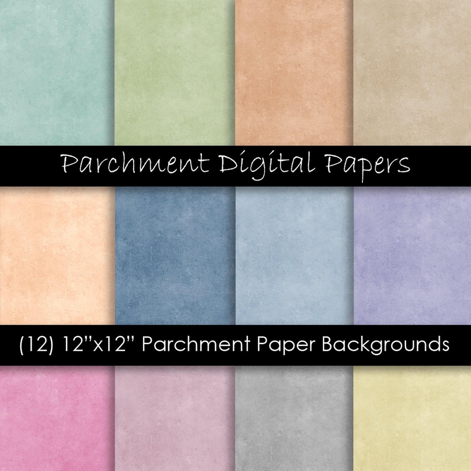 Parchment Digital Paper Parchment Scrapbook Paper Etsy UK