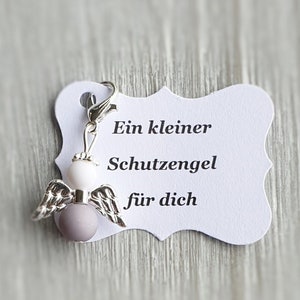 20 beschermengel hangers + 20 kaarten doop communie geluksbrenger verzilverd gastengeschenk engel notitie personaliseerbaar spb