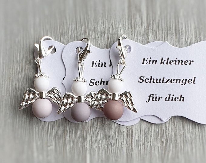 20 guardian angel pendants + 20 cards baptism communion lucky charm silver-plated guest gift angel note personalizable matt spb