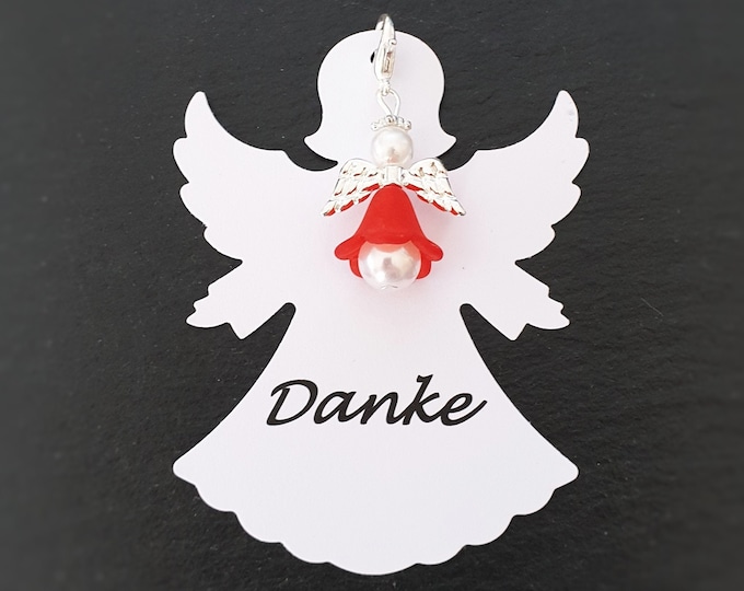 20 Guardian Angel Pendant Angel Card Baptism Communion Wedding Lucky Charm Engagement Guest Gift Wings Place Cards Thank You