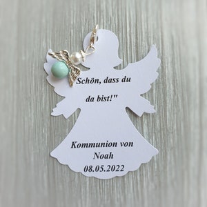 12 beschermengel hangers + 12 kaarten engel doop communie bruiloft geluksbrenger verzilverde notitie gepersonaliseerd gastengeschenk