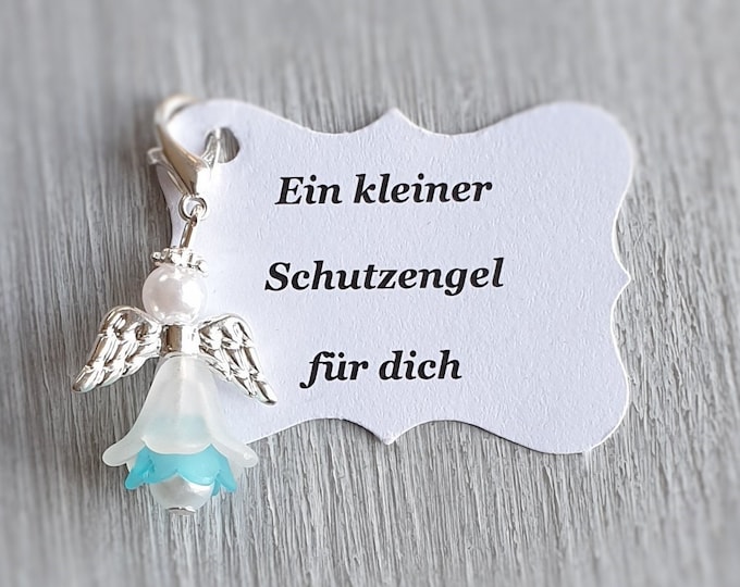 20 Guardian Angel Pendants + 20 Cards Baptism Communion Wedding Lucky Charm Silver Plated Gift Angel Note Personalizable