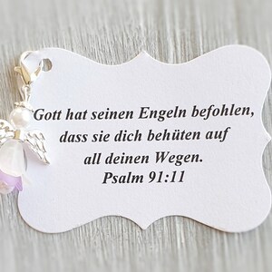 20 beschermengelhangers + 20 kaarten, doop, communie, bruiloft, geluksbrenger, verzilverde gastgeschenknoot, aanpasbaar