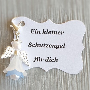 20 pendentifs ange gardien + 20 cartes, baptême, communion, mariage, porte-bonheur, cadeau d'invités argenté, billet d'ange, personnalisable