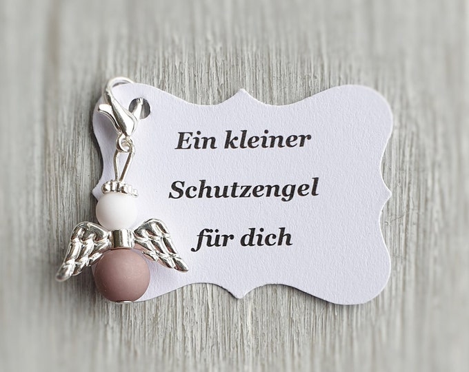 20 guardian angel pendants + 20 cards baptism communion lucky charm silver-plated guest gift angels personalizable pearls matt spb