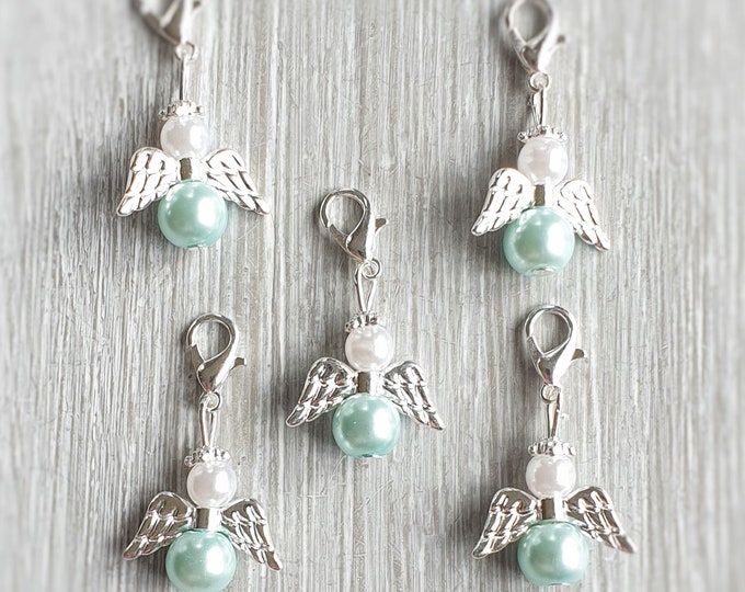 20 Guardian Angel Pendant Angel Baptism Communion Wedding Confirmation Birth Lucky Charm Silver Plated Gift spc