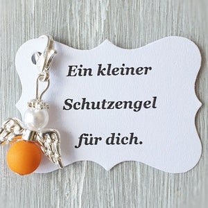 10 beschermengelhangers + 10 kaarten, doop, communie, bruiloft, geluksbrenger, verzilverde gastgeschenknoot, aanpasbaar