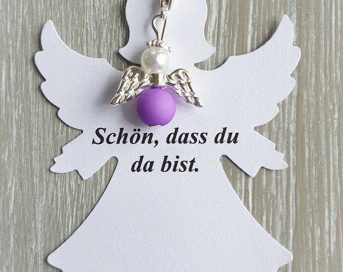 5 guardian angel pendants + 5 cards pendant baptism communion wedding lucky charm silver-plated guest gift little angel confirmation angel