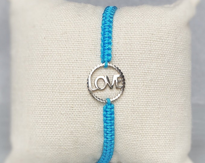 Bracelet LOVE Love Stainless Steel Adjustable Size Stainless Steel Large Color Selection Pendant Lucky Charm Gift Stainless Steel Bracelet